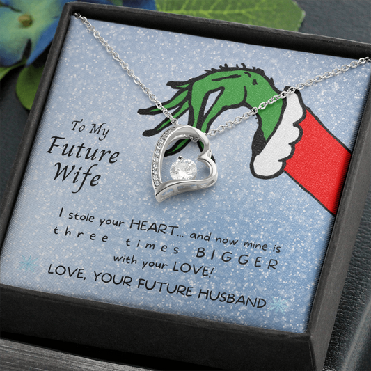 To My Future Wife - I stole your heart - Necklace and Card