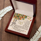 Golden Hearts Necklace with card >To My Daughter<