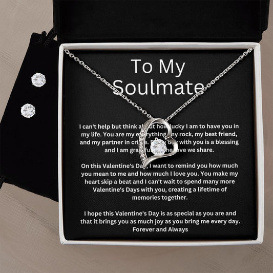 To My Soulmate - Heart Necklace