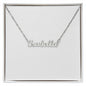 Delicate Name Necklace - Gold or Silver Name Necklace, with optional luxury box with LED light