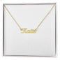 Delicate Name Necklace - Gold or Silver Name Necklace, with optional luxury box with LED light