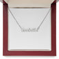 Delicate Name Necklace - Gold or Silver Name Necklace, with optional luxury box with LED light