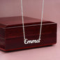 Delicate Name Necklace - Gold or Silver Name Necklace, with optional luxury box with LED light