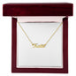 Delicate Name Necklace - Gold or Silver Name Necklace, with optional luxury box with LED light