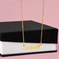 Delicate Name Necklace - Gold or Silver Name Necklace, with optional luxury box with LED light