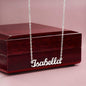 Delicate Name Necklace - Gold or Silver Name Necklace, with optional luxury box with LED light