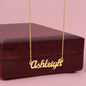 Delicate Name Necklace - Gold or Silver Name Necklace, with optional luxury box with LED light