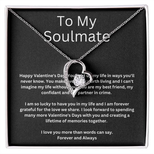 To My Soulmate - Heart Necklace