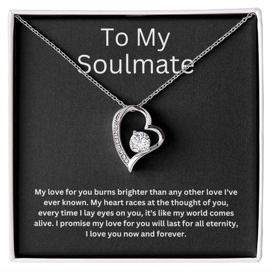 To My Soulmate - Heart Necklace