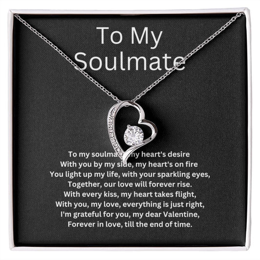 To My Soulmate - Heart Necklace