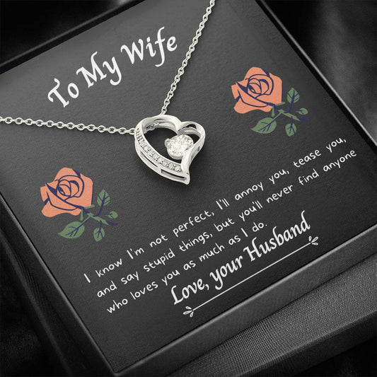 To My Wife - As Much As I Do - Necklace and Card