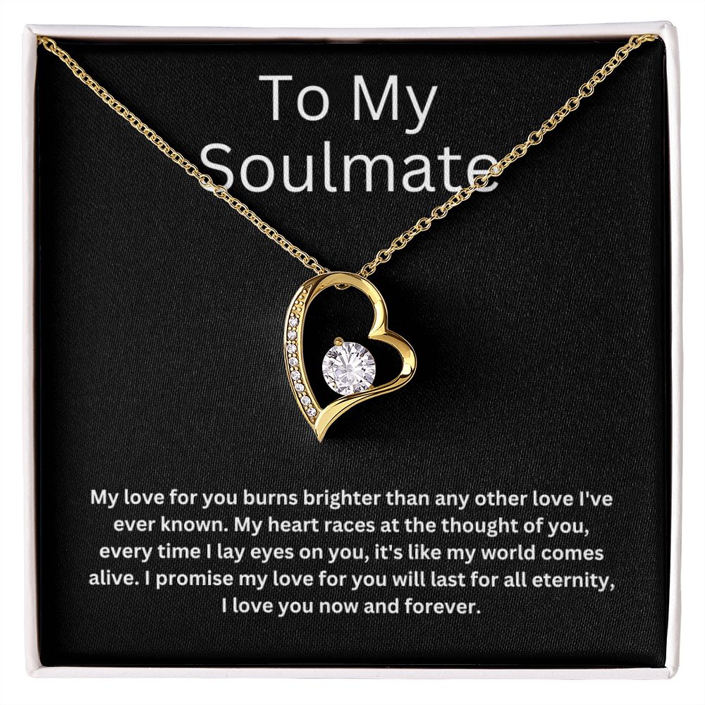 To My Soulmate - Heart Necklace