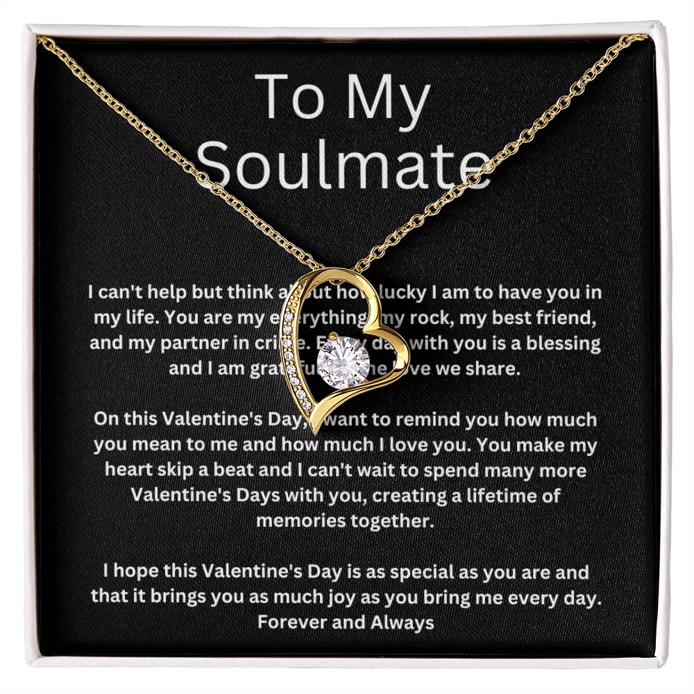 To My Soulmate - Heart Necklace