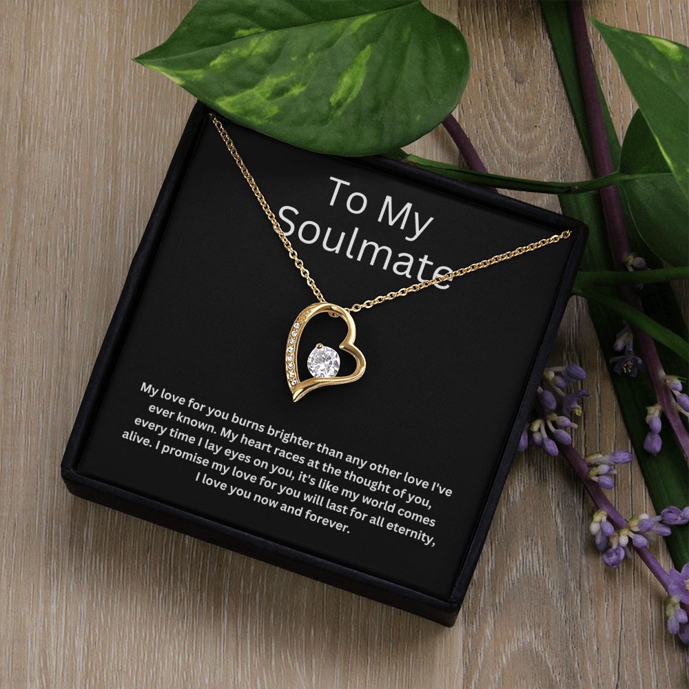 To My Soulmate - Heart Necklace