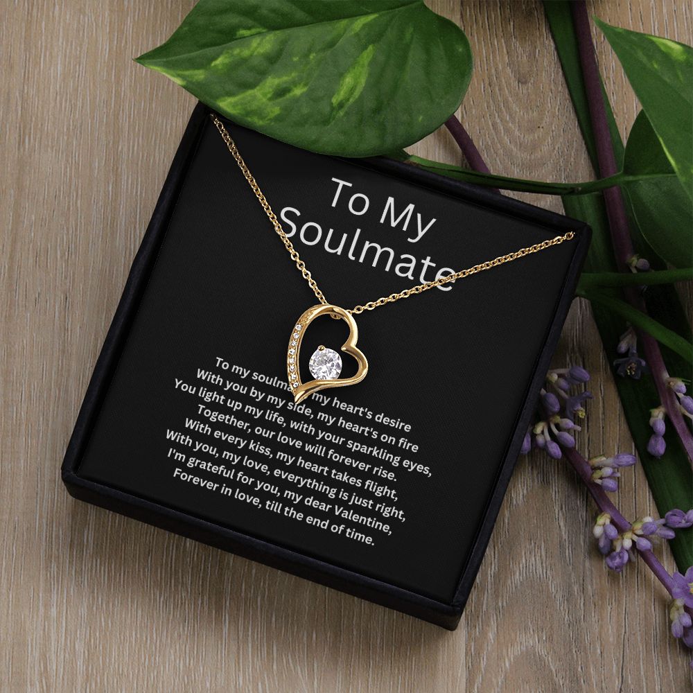 To My Soulmate - Heart Necklace