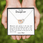 To My Daughter - I Pray You Will Always Be Safe - Necklace and Card
