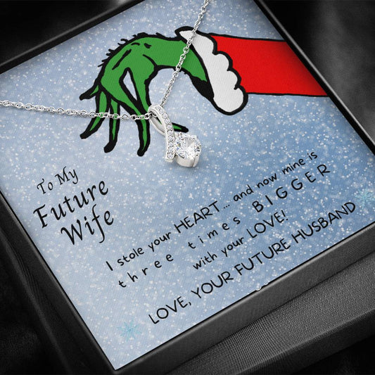 To My Future Wife - I stole your heart, necklace and card