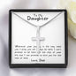 To My Daughter - I Pray You Will Always Be Safe - Cross Necklace and Card