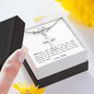 To My Daughter - I Pray You Will Always Be Safe - Cross Necklace and Card