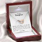 To My Daughter - I Pray You Will Always Be Safe - Necklace and Card