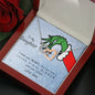 To My Daughter - I stole you heart - Necklace and Card