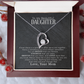 To My Daughter – You Are Braver Stronger Smarter & Loved More Than You Know – Necklace from Mom