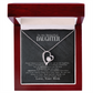To My Daughter – You Are Braver Stronger Smarter & Loved More Than You Know – Necklace from Mom