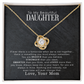 (Selling Fast) To My Daughter – “Love You More Than You'll Ever Know” – Forever Love Necklace from Mom