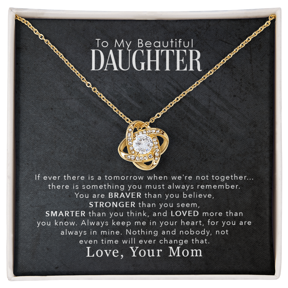 (Selling Fast) To My Daughter – “Love You More Than You'll Ever Know” – Forever Love Necklace from Mom
