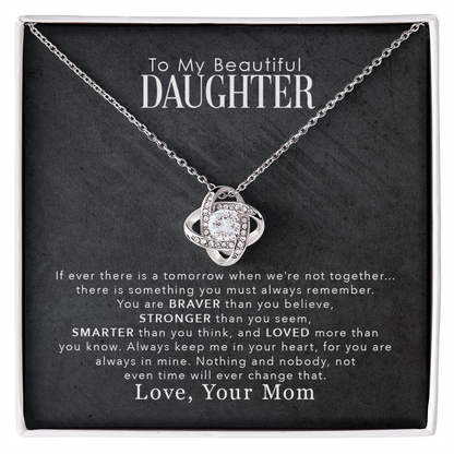 (Selling Fast) To My Daughter – “Love You More Than You'll Ever Know” – Forever Love Necklace from Mom