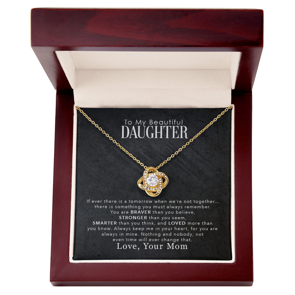 (Selling Fast) To My Daughter – “Love You More Than You'll Ever Know” – Forever Love Necklace from Mom