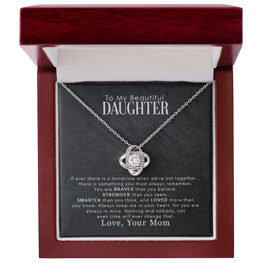 (Selling Fast) To My Daughter – “Love You More Than You'll Ever Know” – Forever Love Necklace from Mom