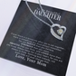 To My Daughter – You Are Braver Stronger Smarter & Loved More Than You Know – Necklace from Mom
