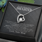 To My Daughter – You Are Braver Stronger Smarter & Loved More Than You Know – Necklace from Mom