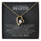 To My Daughter – You Are Braver Stronger Smarter & Loved More Than You Know – Necklace from Mom