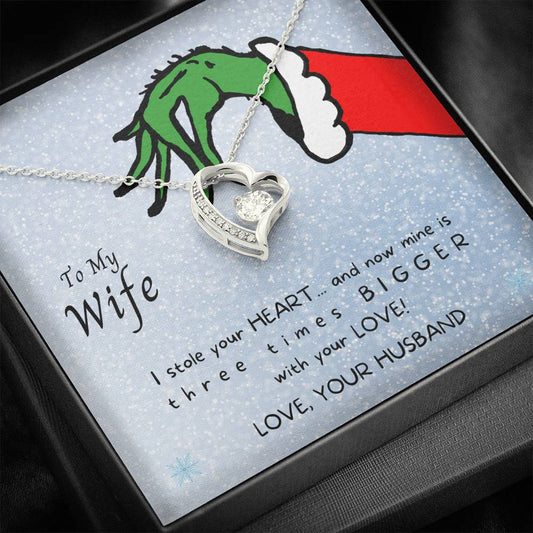 To My Wife- I Stole Your Heart - Necklace and Card