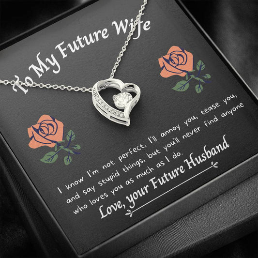To My Future Wife - As Much As I Do - Necklace and Card