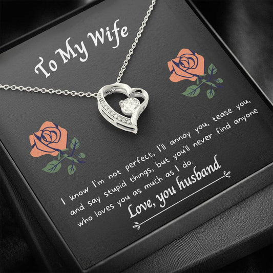 To My Wife - As Much As I Do - Necklace and Cardxxx