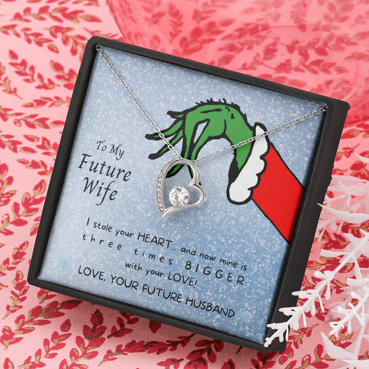 To My Future Wife I Stole Your Heart - Necklace and Card