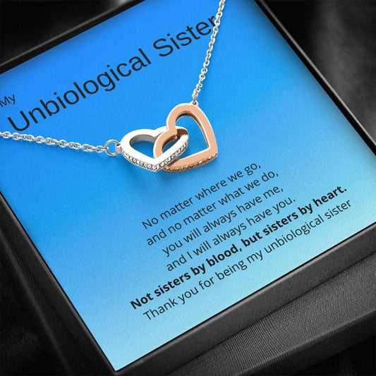 To My Unbiological Sister - Necklace and Card