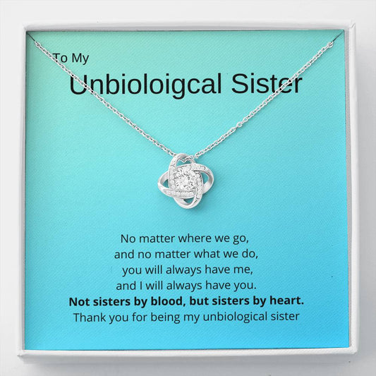 To My Unbiological Sister, Necklace and Card sp