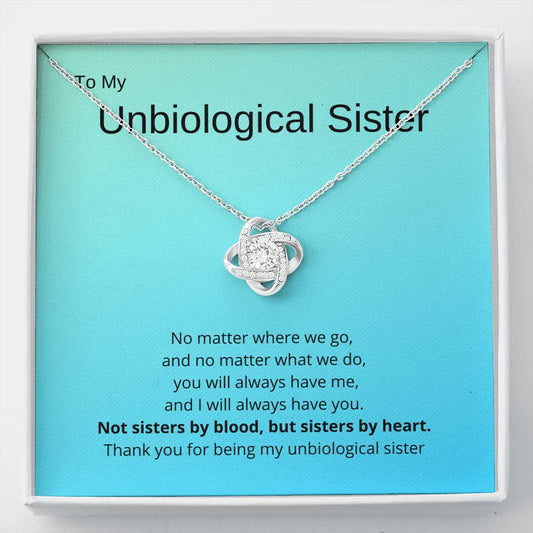 To My Unbiological Sister, Necklace and Card