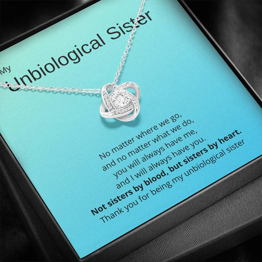 To My Unbiological Sister- Necklace and Card