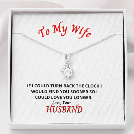 To My Wife - Find You Sooner - Necklace and Card