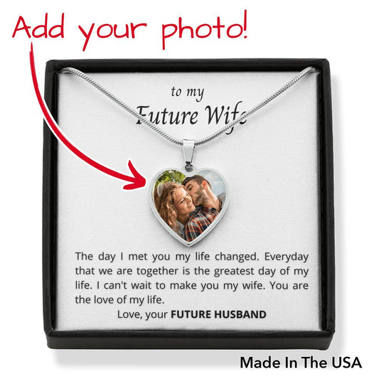 To My Future Wife - Custom Necklace and Card